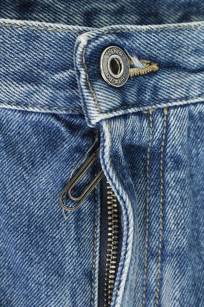 Off-White 21AW Print Denim Pants Blue Size 31