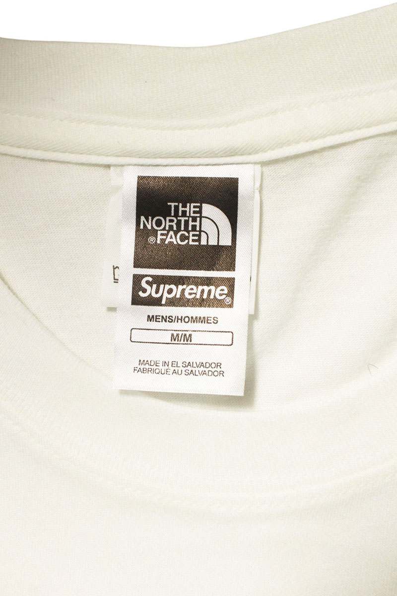 Supreme x The North Face 18AW Expedition Photo Tee T T-Shirt White Size M