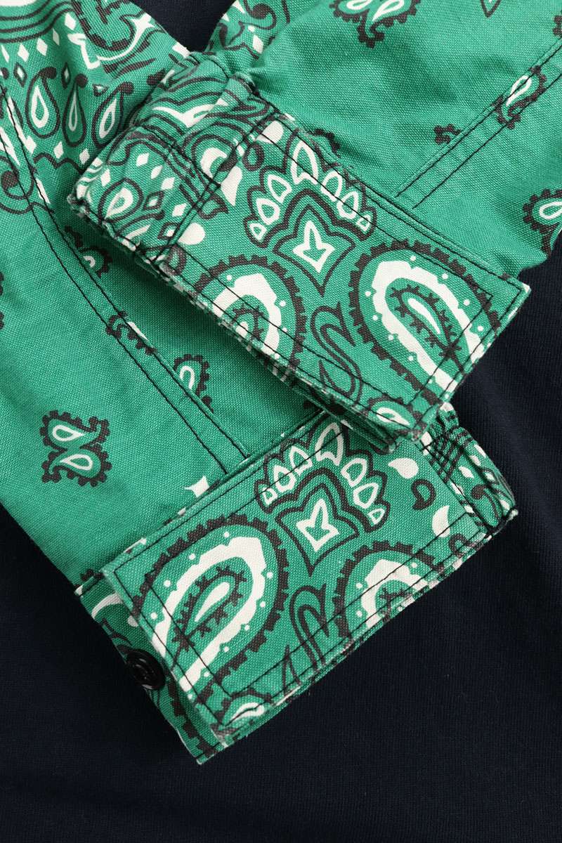 Sacai Long Sleeve T-Shirt Blue x Green Size S