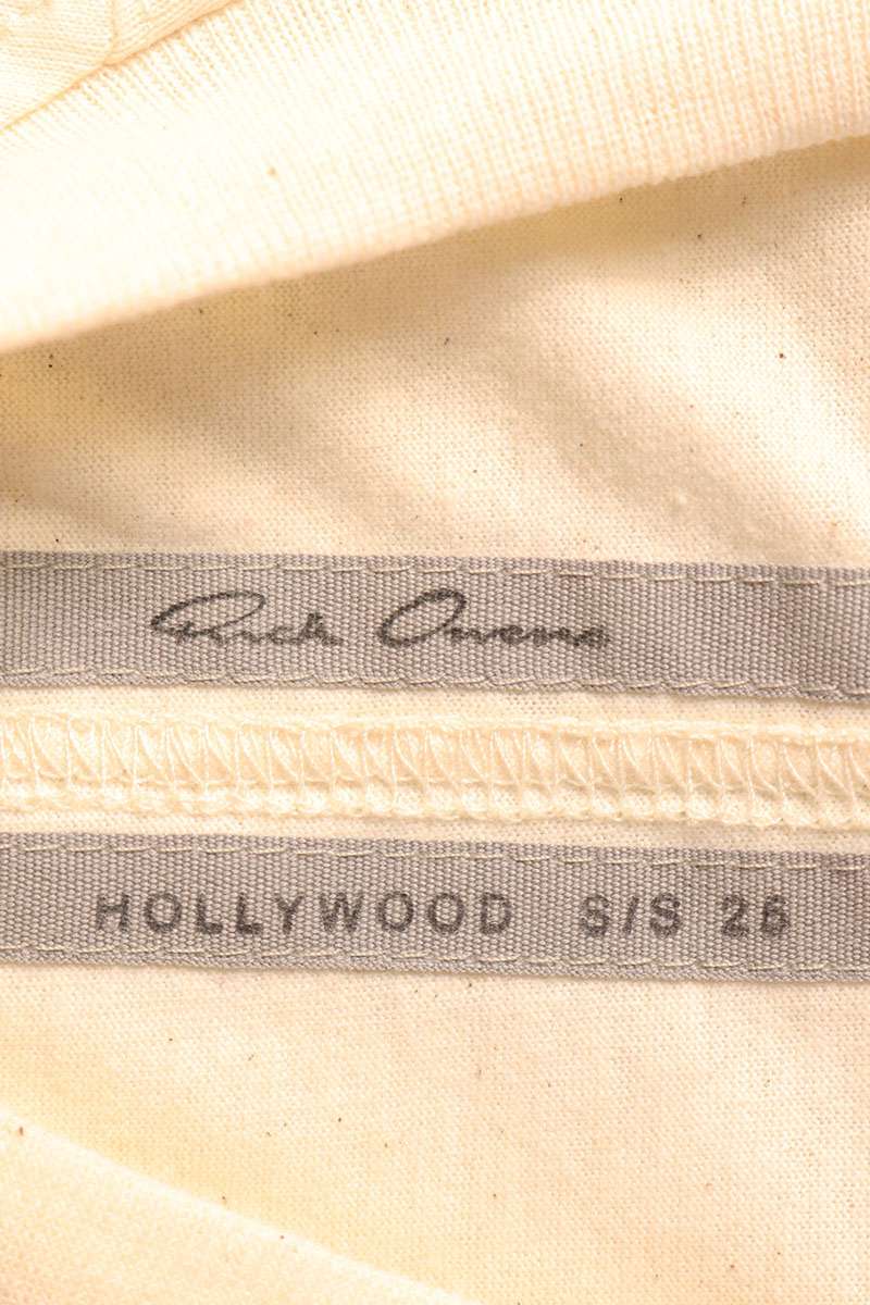 Vintage Rick Owens Tops - Rick Owens 2025SS Jumbo Print T-Shirt Off-White Size S - Authentic Archive