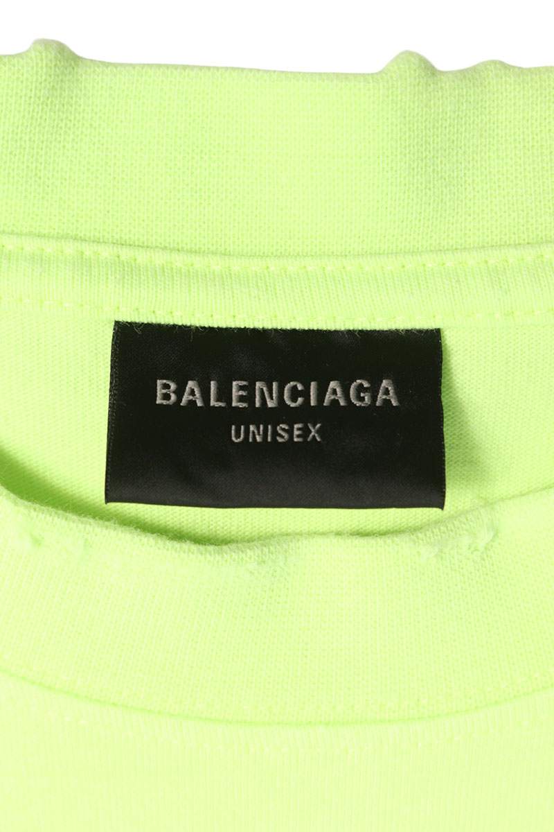 Balenciaga Oversized Logo T-Shirt Green Size XXS