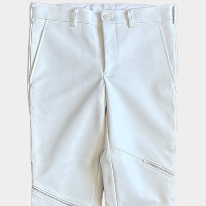 COMME DES GARCONS HOMME PLUS 18AW Leather Pants White Size S