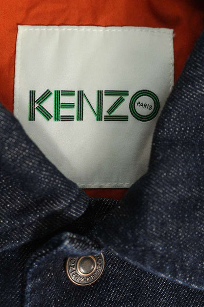 Kenzo Print Denim Jacket Blue Size XS