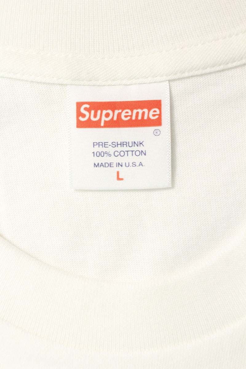 Supreme No More Shit Tee Print T-Shirt White Size L