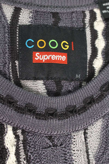 Supreme x Coogi 23SS Basketball Jersey Logo Embroidered Tank Top Gray Size M