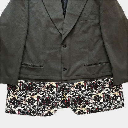 COMME DES GARCONS HOMME PLUS 22SS Hana no Sonzai Oversized Jacket Green Size XL