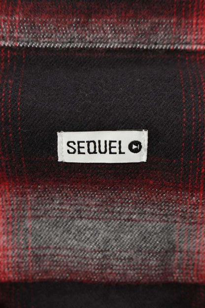 SEQUEL 23AW Long Sleeve Shirt Red x White Size M