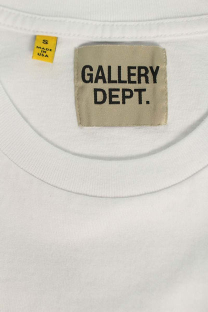Gallery Dept. Logo Print T-Shirt White x Black Size S