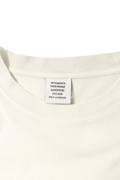 Vetements FOR RENT Print Oversized T-Shirt White x Red Size S