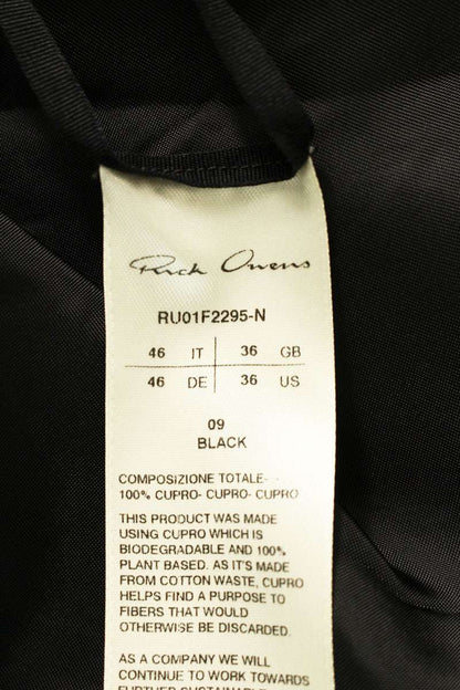 Rick Owens 26SS Oversized Long Sleeve Shirt Black Size 46