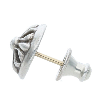 Chrome Hearts Cross Ball Stud Earring Silver (Silver 1.64g)