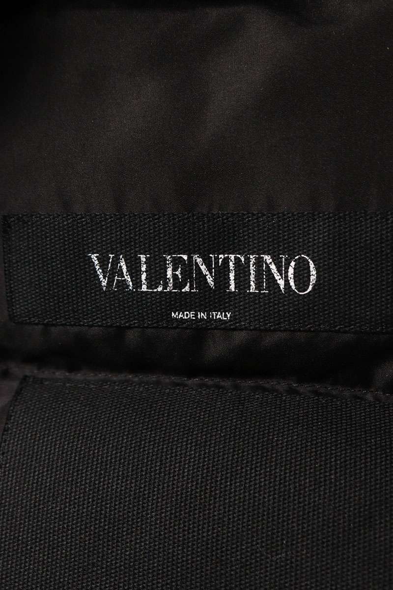 Valentino Stud Hooded Down Jacket Black Size S