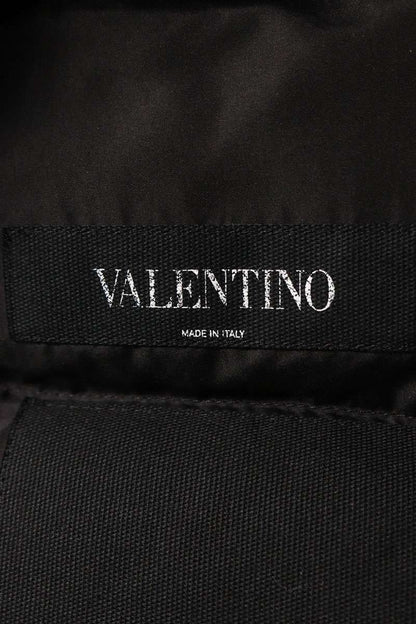 Valentino Stud Hooded Down Jacket Black Size S