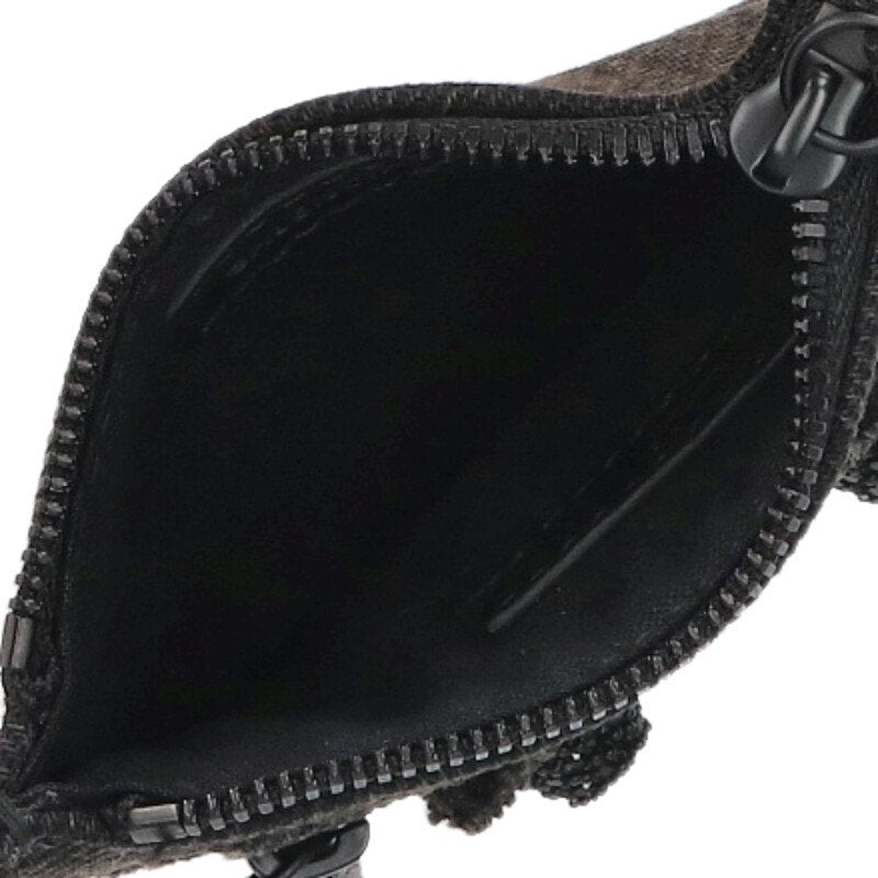 Balenciaga Denim coin case Black One Size
