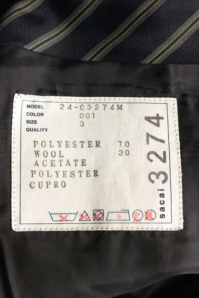 Sacai Long Pants Black Size US 34