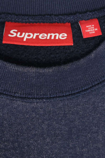 Supreme 25SS Washed Box Logo Sweatshirt Blue Size S