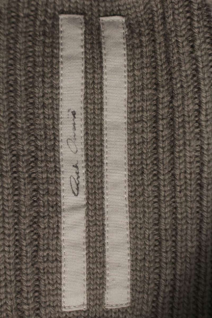 Rick Owens KWV High Neck Knit Sweater Brown Size S