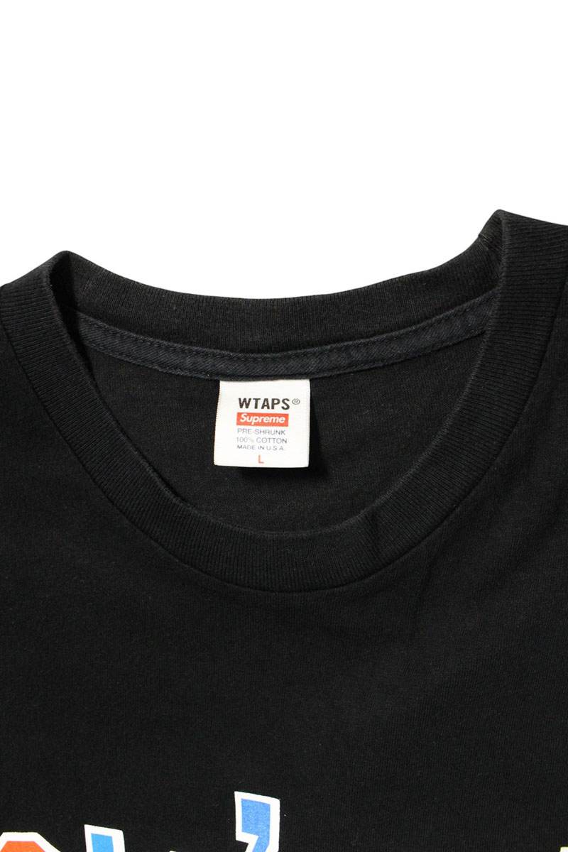 Supreme x Wtaps 21AW Front Print T-Shirt Black Size L