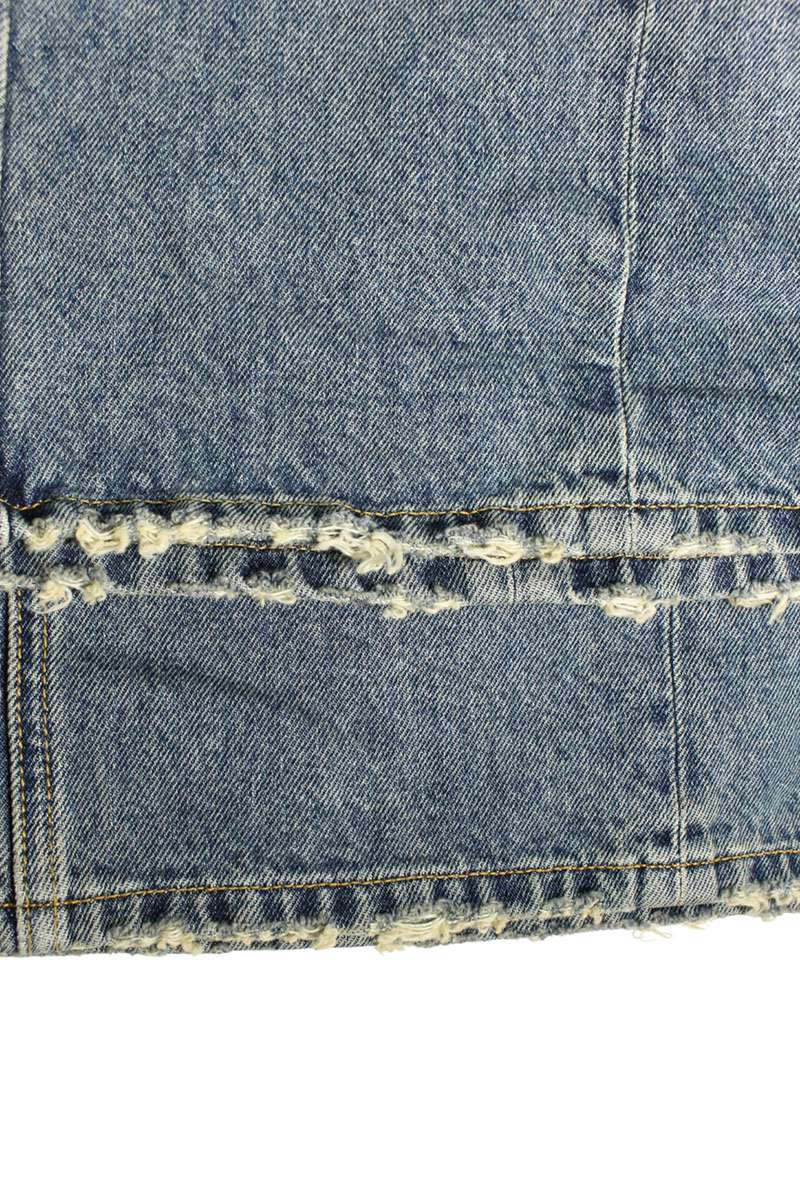 BALENCIAGA Flare Cargo Denim Pants Indigo Blue Size 30