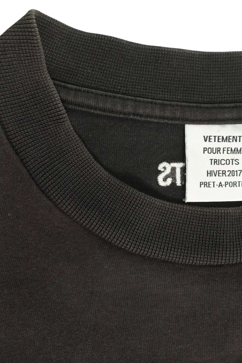 Vetements 16AW Print T-Shirt Black Size M