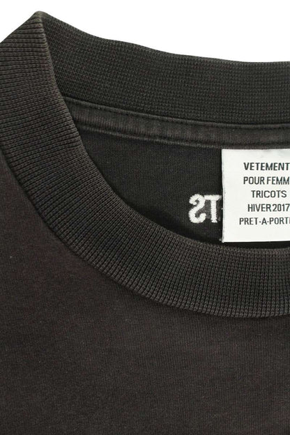 Vetements 16AW Print T-Shirt Black Size M
