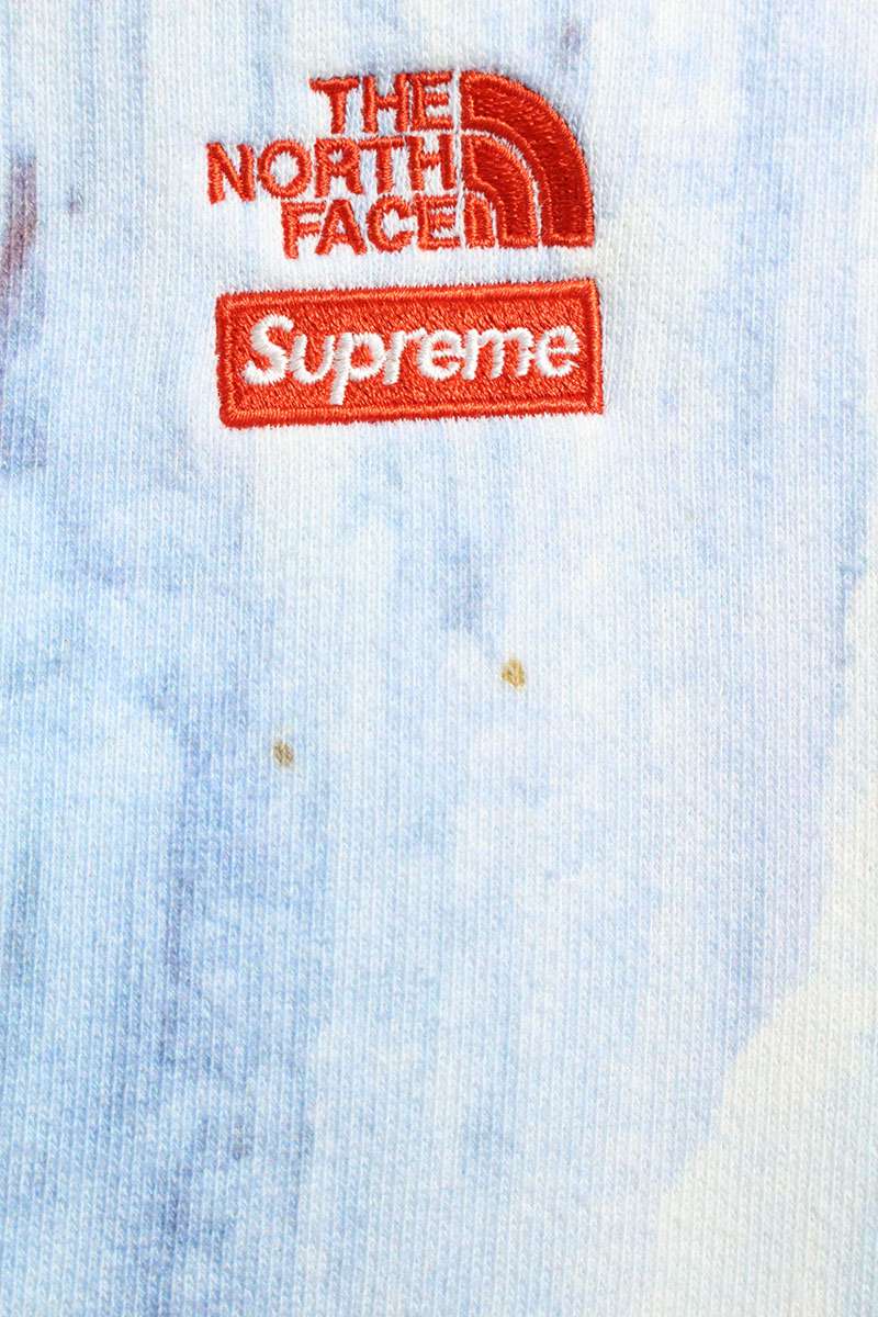 Supreme x The North Face 21SS Ice Climb Hooded Sweatshirt Blue Size M