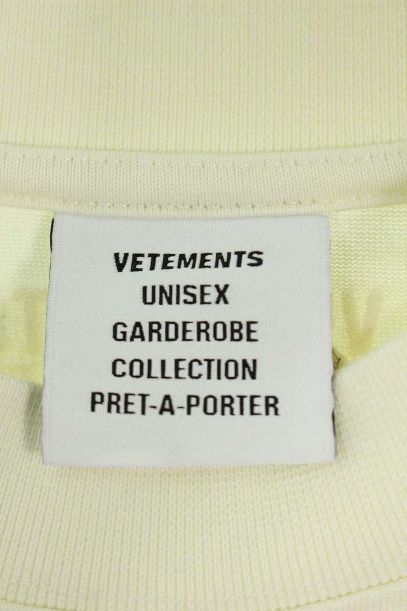 Vetements 25AW ICEWHITE CofLOGO T-Shirt White Size XS
