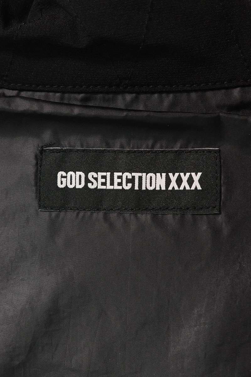 GOD SELECTION XXX Logo Patch Half Zip Nylon Blouson Size XL