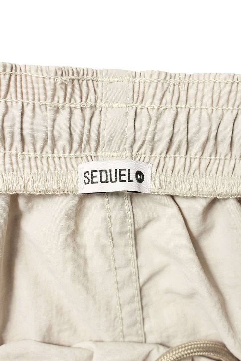 SEQUEL Logo Embroidered Pants Beige Size US 34