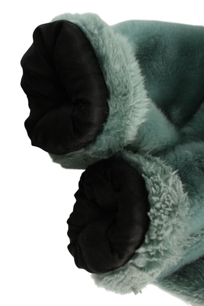 Supreme 17AW Fuck You Faux Fur Coat Green Size S