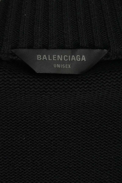 BALENCIAGA 24AW Y2K Zip-Up Cardigan Black Size S