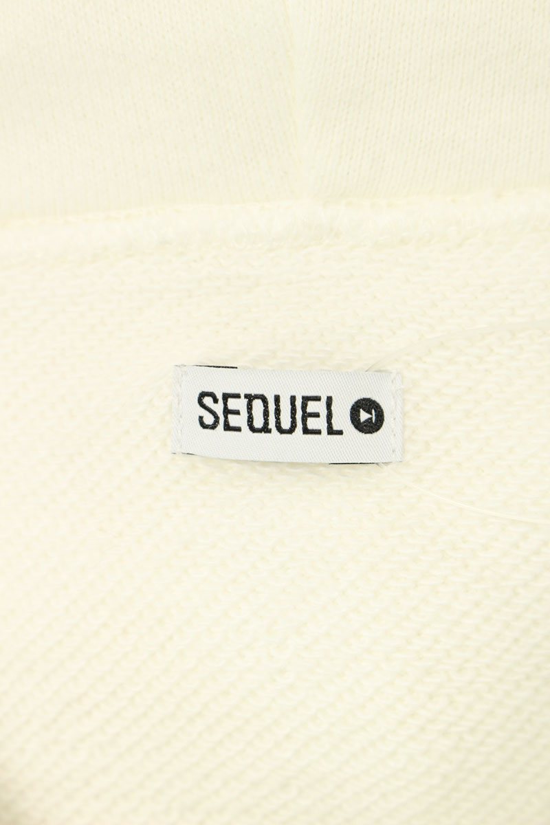 SEQUEL 24AW white Print Pullover Hoodie White Size S