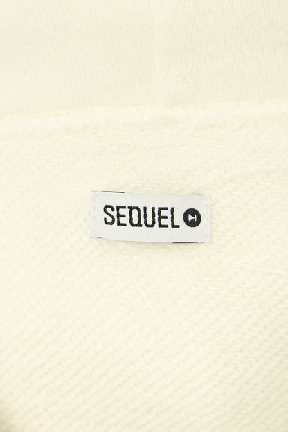 SEQUEL 24AW white Print Pullover Hoodie White Size S