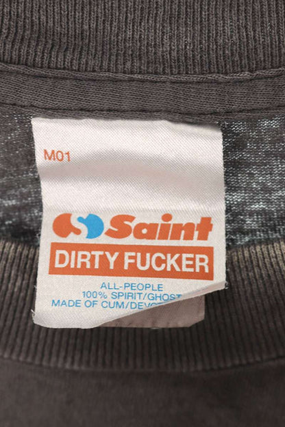 Saint Michael 25AW Print T-Shirt Black Size L