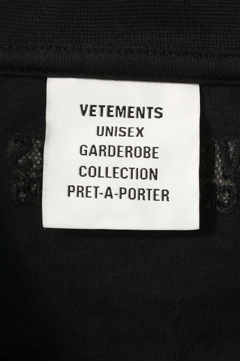 Vetements 25AW BlackDecadenceIsAVirtue T-Shirt Black Size XS