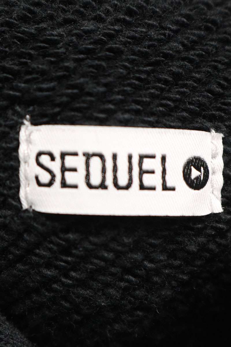 SEQUEL 23AW Logo Print Pullover Hoodie Black x Multi Size L