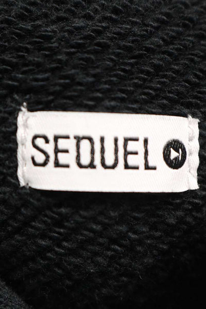 SEQUEL 23AW Logo Print Pullover Hoodie Black x Multi Size L