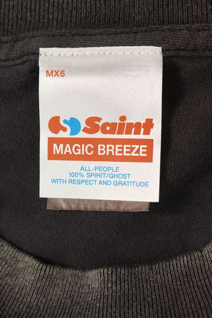 Saint Michael Vintage Print T-Shirt Black Size XL