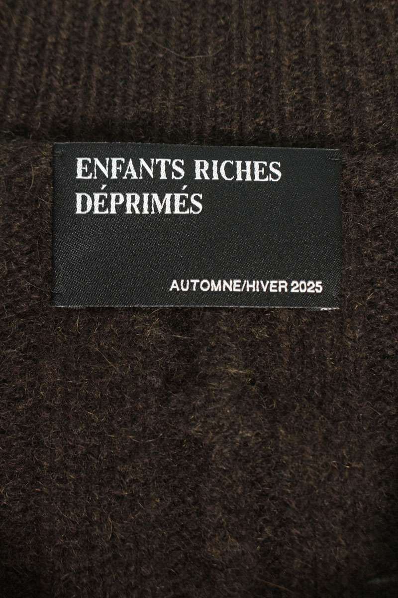 Enfants Riches Deprimes BUTTON DOWN TURTLENECK Cashmere Knit Cardigan Size XL
