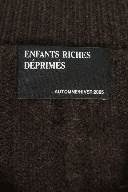 Enfants Riches Deprimes BUTTON DOWN TURTLENECK Cashmere Knit Cardigan Size XL