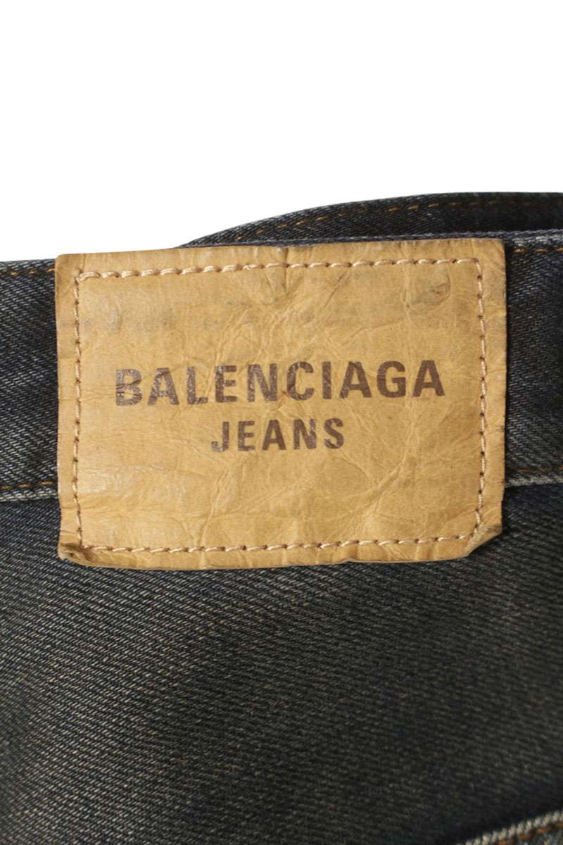 BALENCIAGA Destroyed Skate Denim Pants Blue Size 30