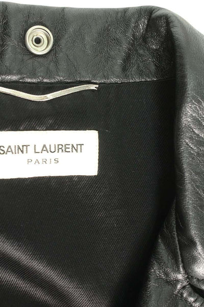 Saint Laurent Paris 17SS Leather Jacket Black Size M
