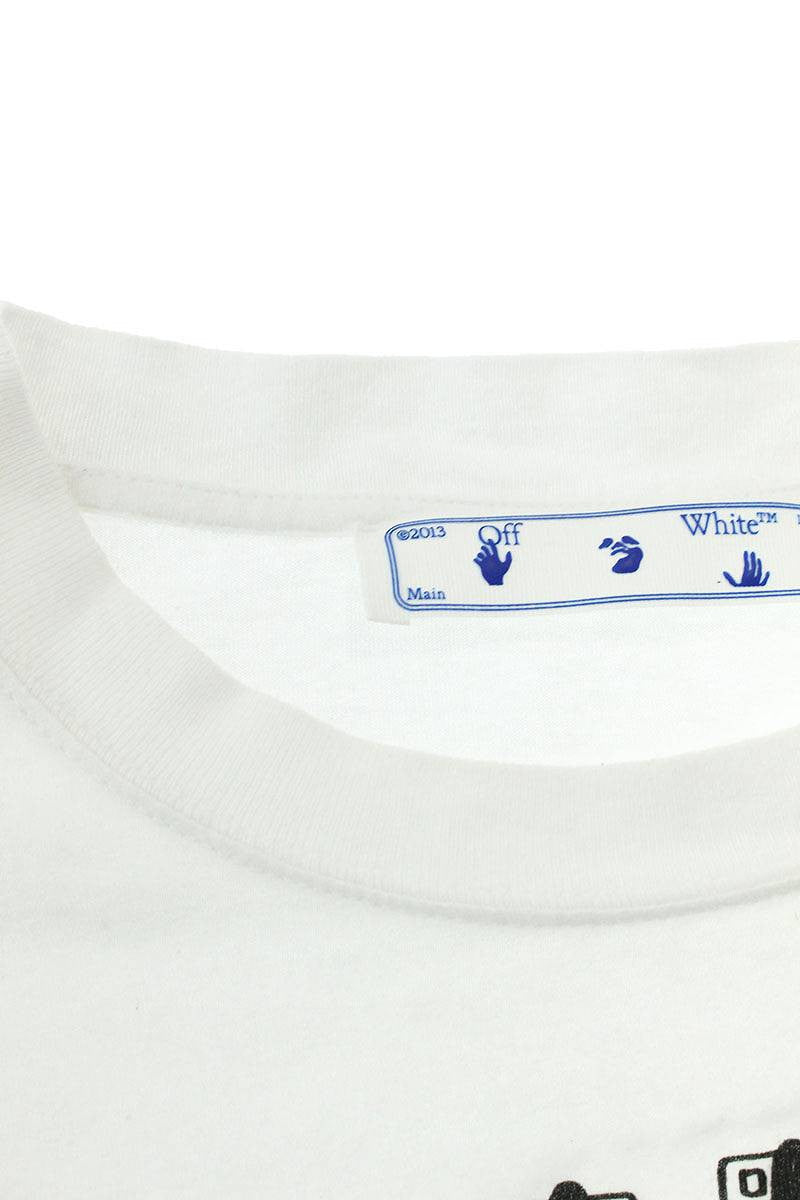 Off-White Print Oversized T-Shirt White Size XS