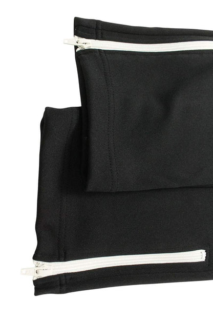 Vintage Comme des Garcons Bottoms - BLACK COMME des GARCONS Ester Track Long Pants Black/White Size 30 - Authentic Archive