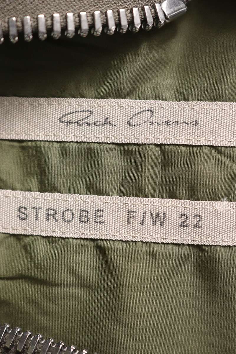 Rick Owens 22AW NZLSH2 Cargo Down Vest Green Size 50