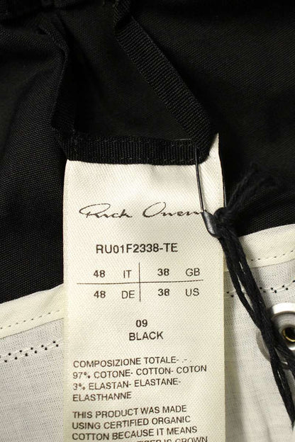 Rick Owens 26SS Heizer Bella Long Pants Black Size 34