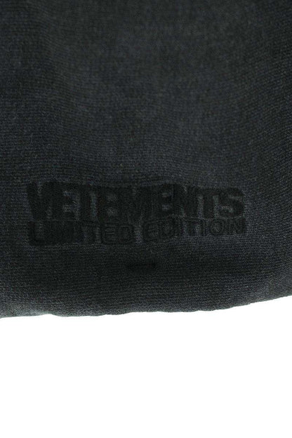 Vetements 24SS WASHEDBLACK Logo Hoodie Black Size XS