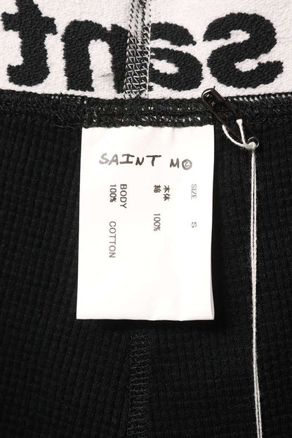 Saint Michael 25SS thermal Long Pants Black Size S