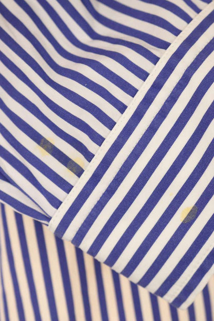 Balenciaga Striped Long Sleeve Shirt Yellow x Blue x White Size S