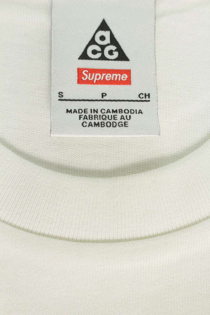 Supreme x Nike 22AW ACG Grid Tee Print T-Shirt White Size S